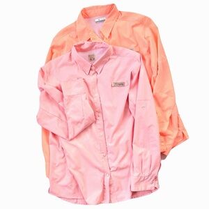 Bundle || Women's Columbia PFG Tamiami™ II Long Sleeve Button Down Shirts (XL)